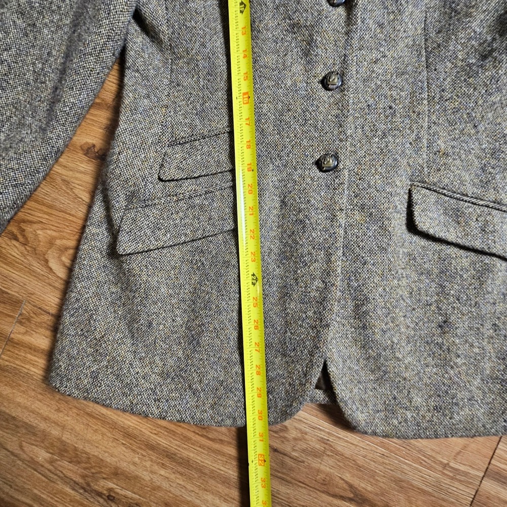 Lauren Ralph Lauren Lambswool Tweed Jacket Velvet Collar 10 Old Money - Picture 6 of 7